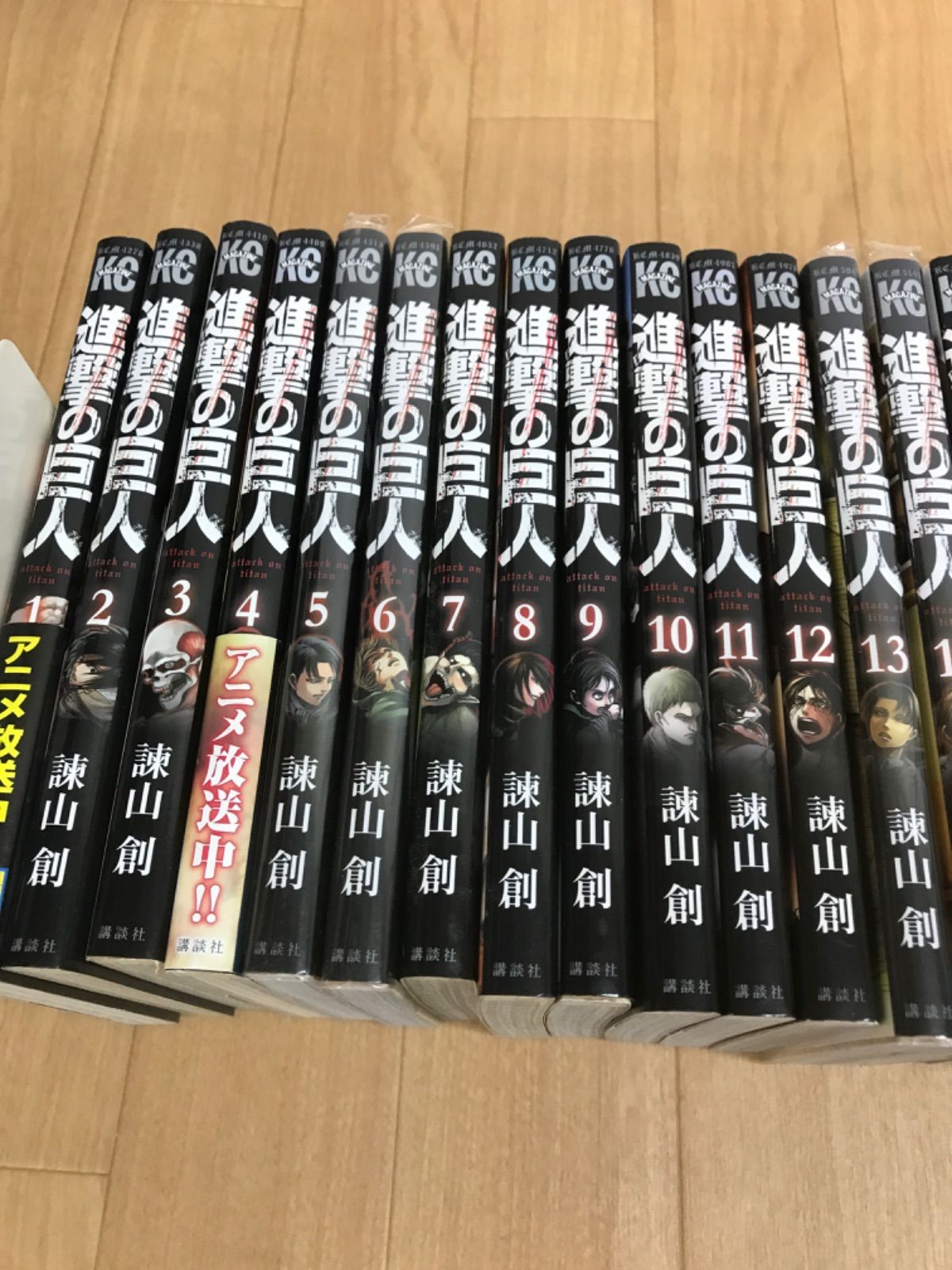 【美品】進撃の巨人 全1〜34巻セット 進撃の巨人 全巻セット 1-34（返品交換不可 進撃の巨人 全巻