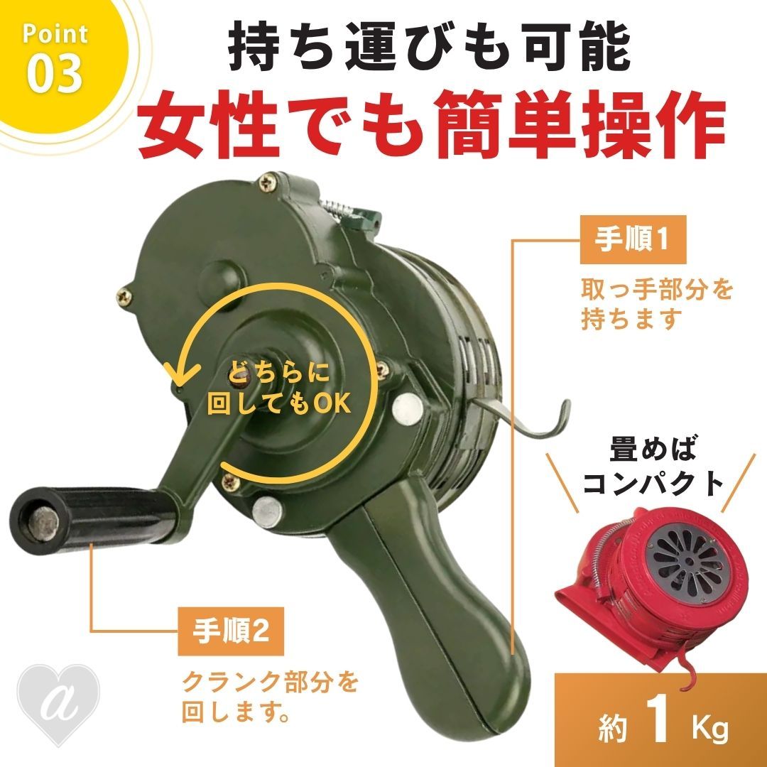 ハンドサイン 手動警報機 緊急事態 110db 手動式 ホーン サイレン 全2カラー ハンド