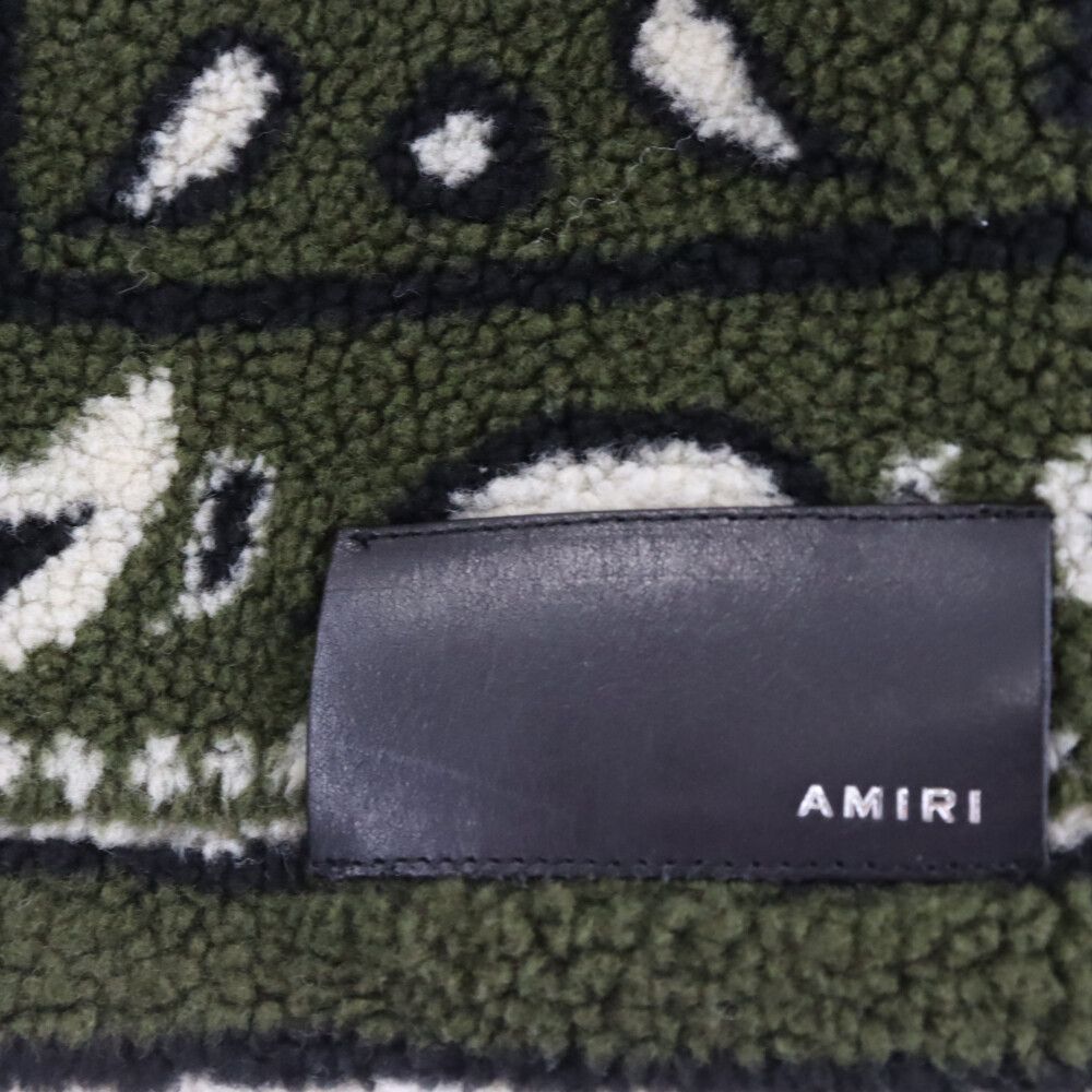 AMIRI (アミリ) Printed Bandana Polar Fleece Jacket バンダナ柄 