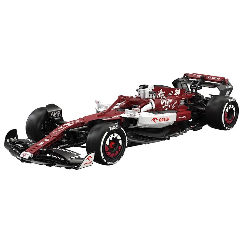 CaDA 1|8スケール カーシリーズ アルファロメオ F1 チーム オーレン C42 2025 アルファロメオ公式ライセンス ブロック 1868ピース アルファロメオ F1 0