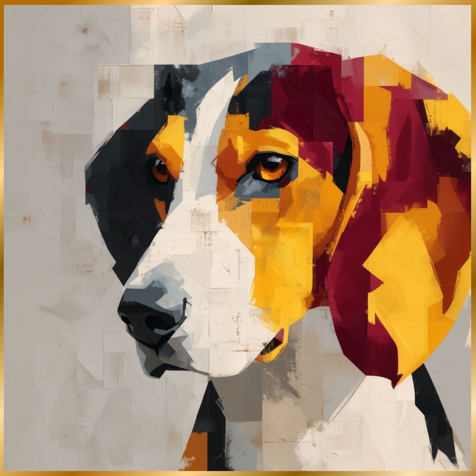Color Symphony: Beagle Dog】ジークレー版画＊名入れOK！ ビーグル