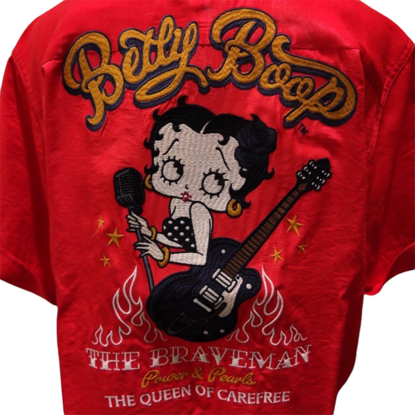 ⭐️BRAVE-MAN ギター&ベティ半袖開襟シャツ⭐️ブレイブマン 開襟  