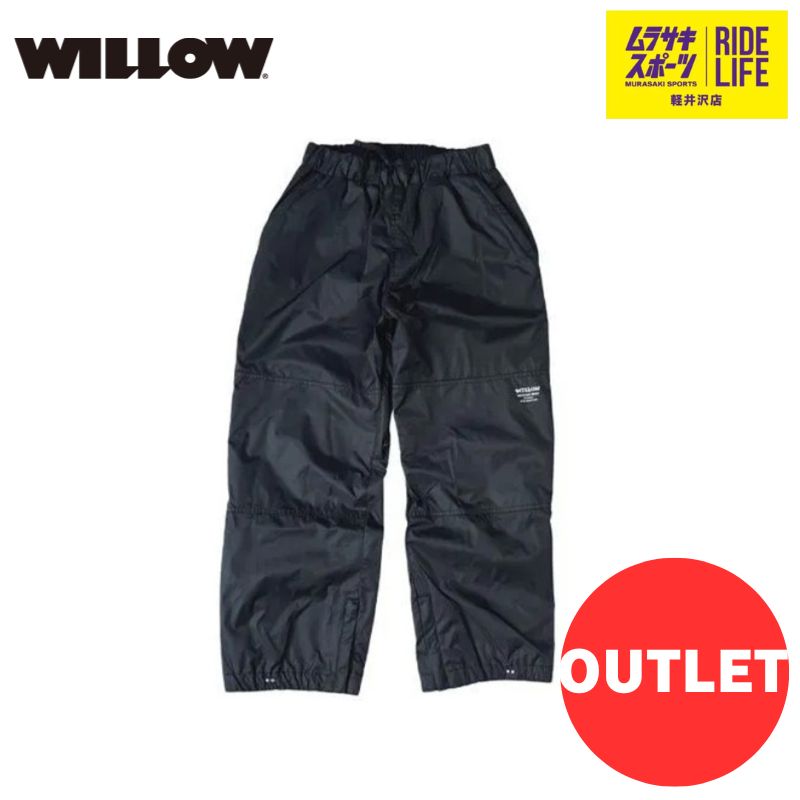 【ムラスポ公式】WILLOW　ウィロー　VOLT PANTS WLJK-012　（ブラック）　XLサイズ　23-24　メンズ　スノーウェア　スノーボード　アウトレット　40％OFF
