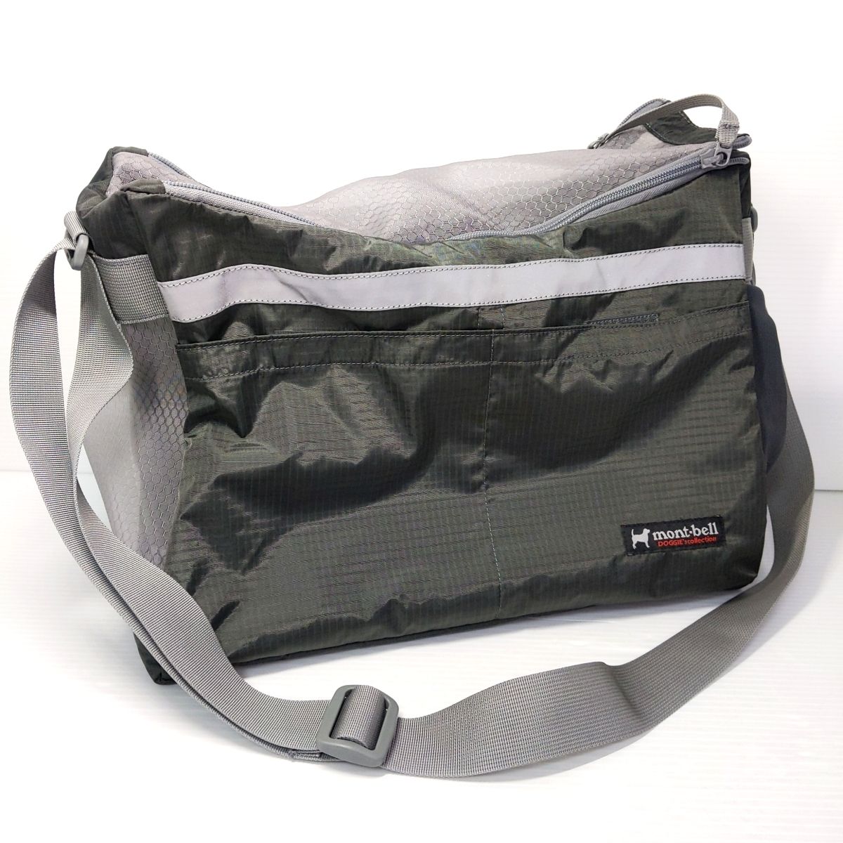 【中古品】モンベル ドッグキャリング ショルダー M グレー〇YR-52412〇
