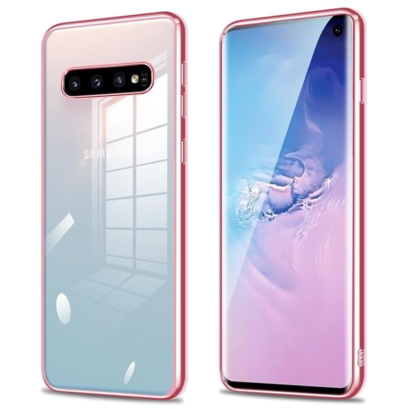 Galaxy S10 クリアケース ローズゴールド SC-03L SCV41 - メルカリ