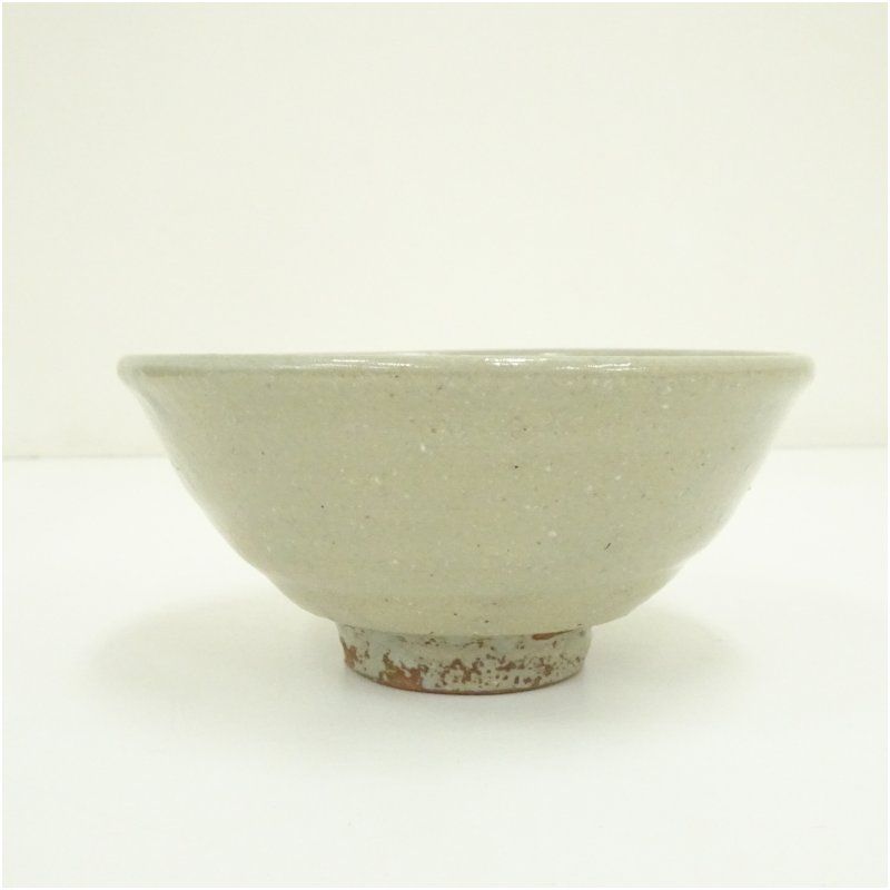 Ｐ３４２　茶碗　『花光山窯　清造』『灰釉』『井戸脇茶碗』　抹茶碗　共箱　茶道具 花光山窯 清造 灰釉井戸脇茶碗（共箱） 茶道 抹茶 おしゃれ 抹茶茶碗