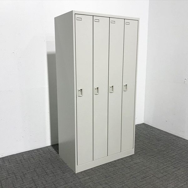 4人用ロッカー FZ型 鍵付き 更衣ロッカー オカムラ グレー