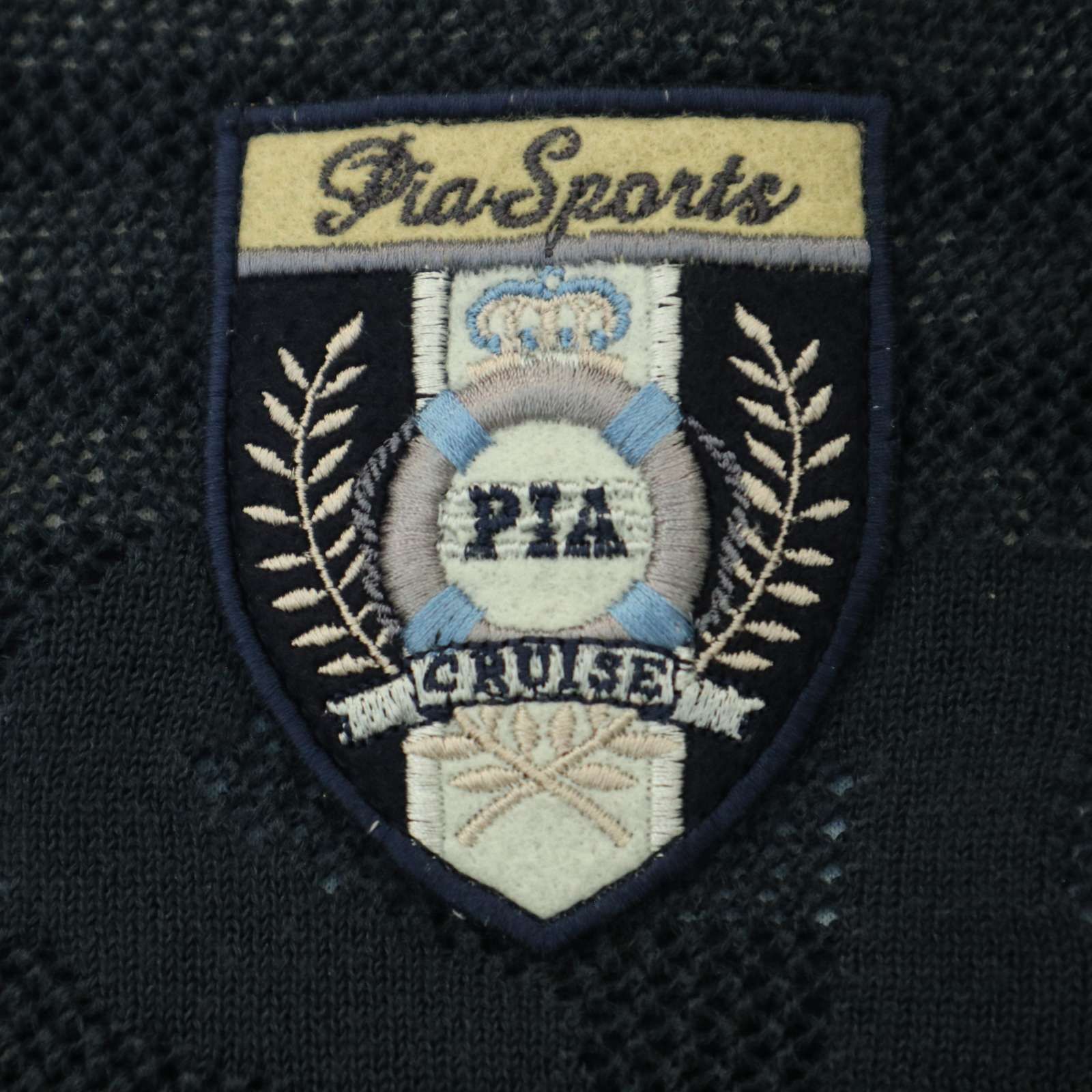 PIA SPORTS ピアスポーツ 春夏 ロゴ エンブレム☆ 半袖 ニット T