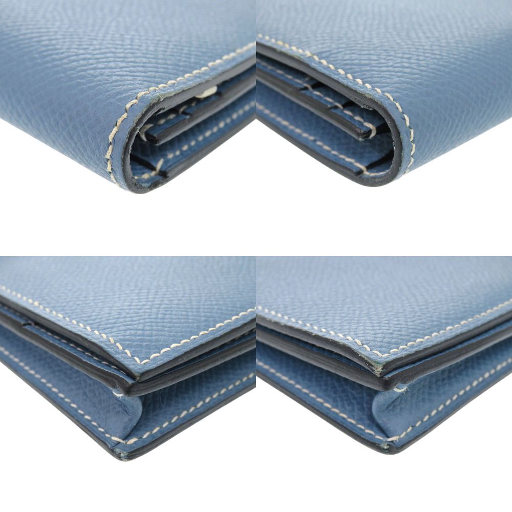 美品 エルメス ベアンスフレ ブルージーン ヴォーエプソン □L刻印  