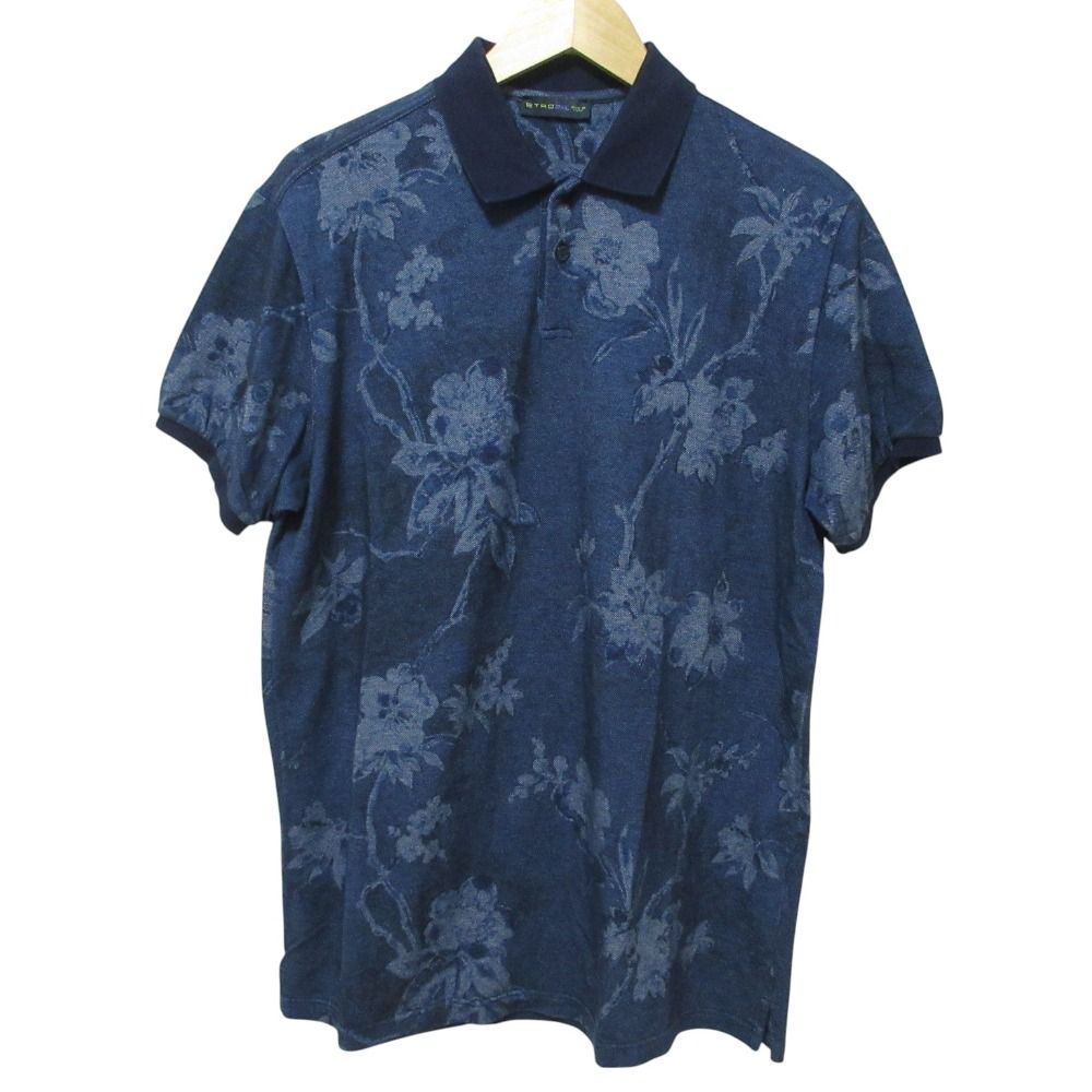 ETROエトロ　ボタニカル柄　半袖ポロシャツ　総柄　派手　Mサイズ 総柄 ETRO(エトロ) ポロシャツ(メンズ) - 海外通販のBUYMA