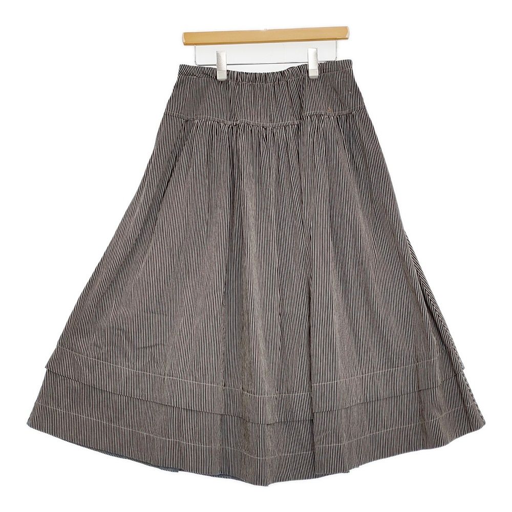 45R 45rpm シャツデニムのイージーギャザースカート 定価48400円 ネイビー レディース フォーティーファイブアールピーエム 5-0916G♪