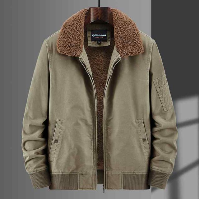 種類44 L |B 18-カーキ 秋冬 コーデ メンズ 服 シンプル ファッション オシャレ 大人 かっこいい 大きいサイズ ストリート 紳士服 ラム ベルベット ジャケット 綿 コート アメリカン ハイエンド ワークウェア MA1 フライト