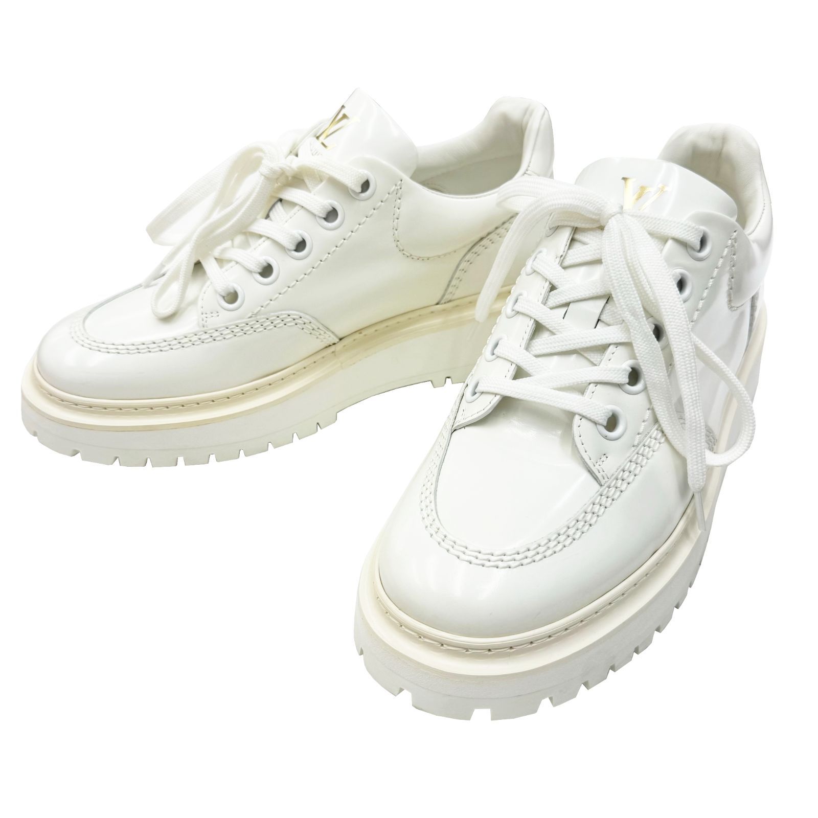 ルイ✩.*˚ページ ルイヴィトン アベスライン ローカットレザースニーカー メンズ 6.5