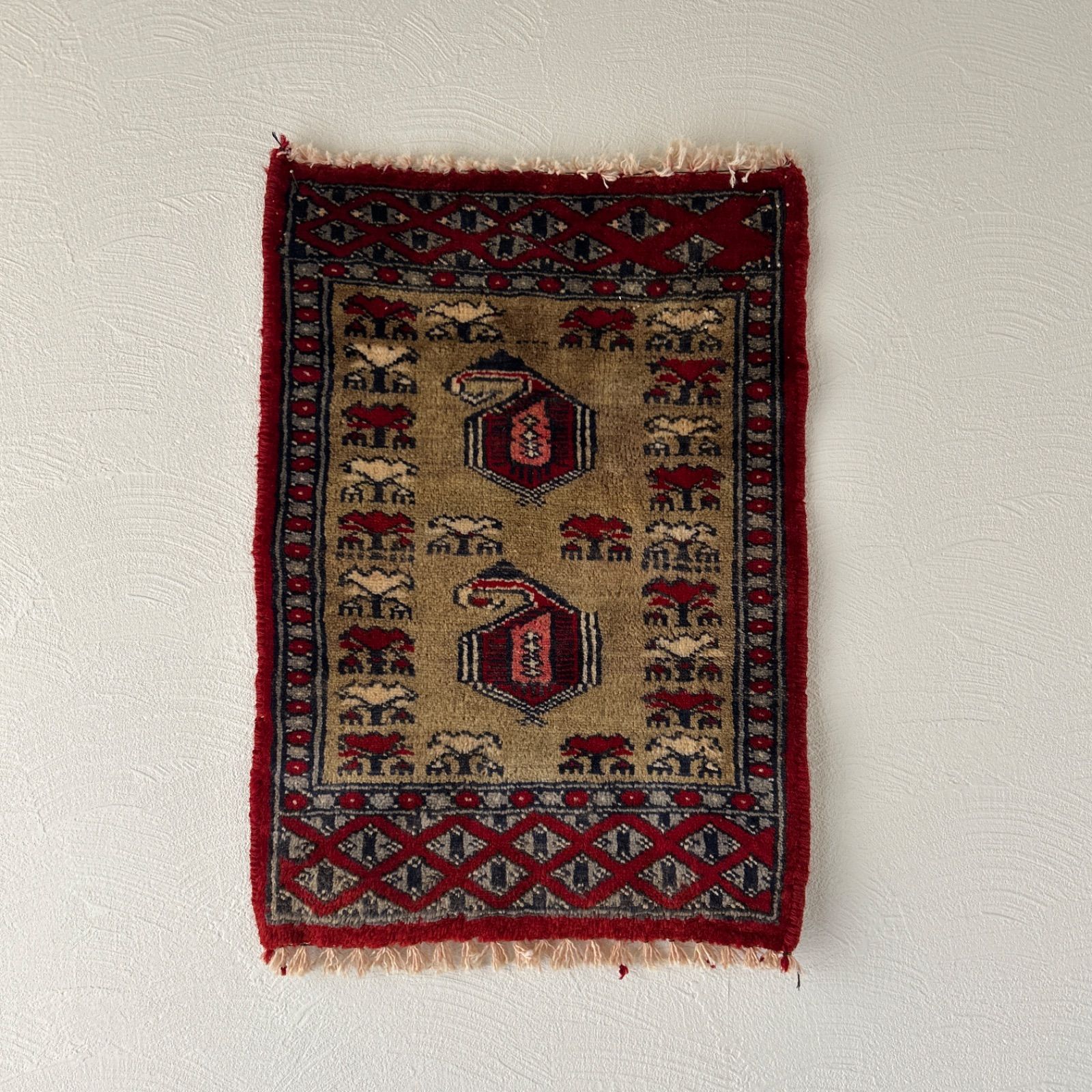 ヴィンテージ/キリムラグ/トルコラグ/モダンラグ/ペルシャ絨毯 オールドキリム ペルシャ絨毯 ヴィンテージラグ カーペット 敷物/Old