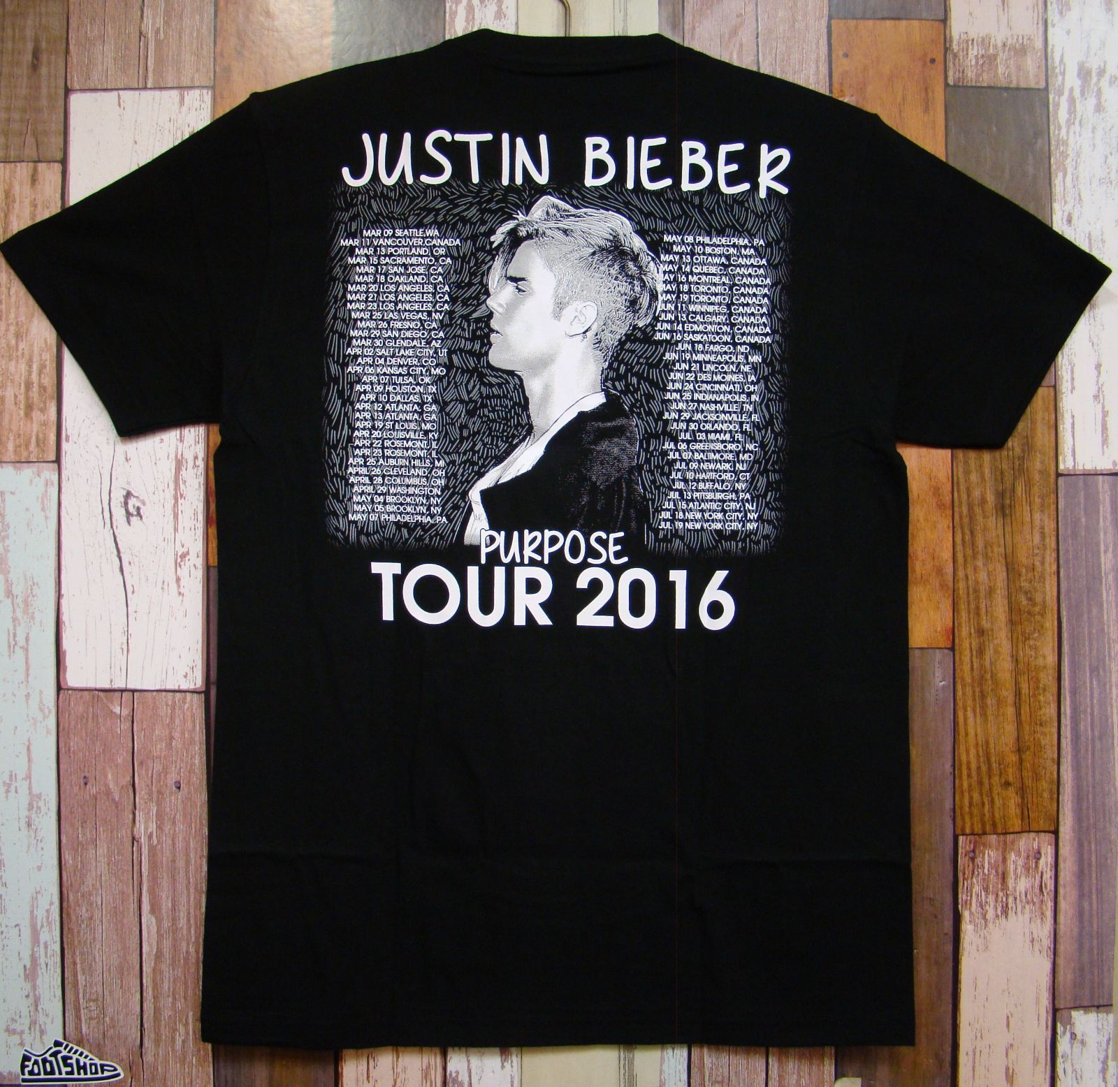 新品ジャスティンビーバー【Justin Bieber 】2016☆Tシャツ - メルカリ