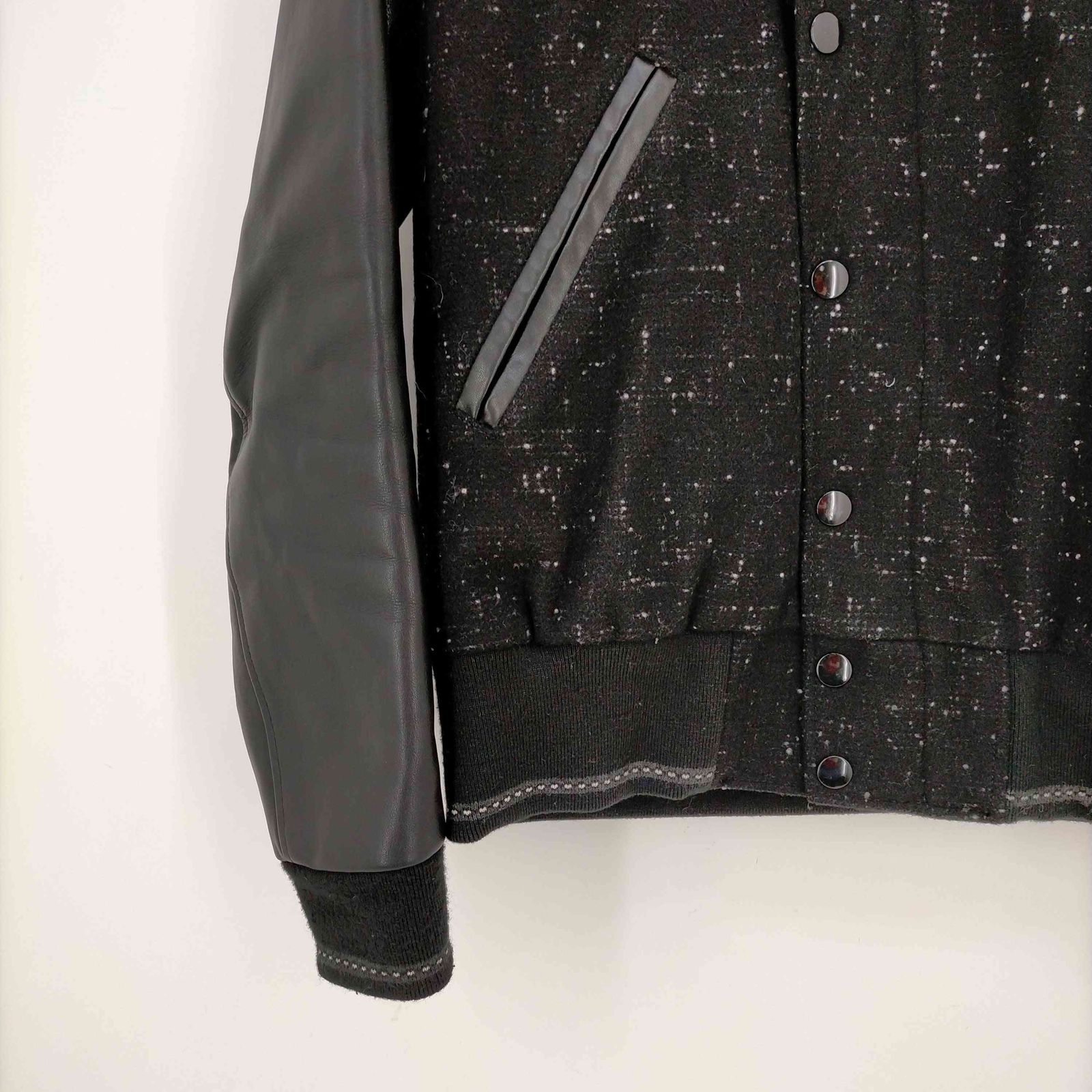 美品】 LAD MUSICIAN スタジャン 切替 袖レザー 42 日本製 美品】 LAD