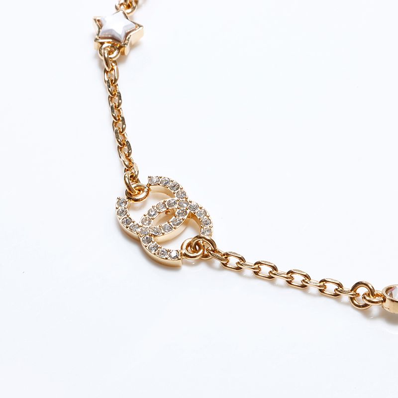 CHANELゴールドネックレス　B24 CHANEL シャネル ネックレス ココマーク ラインストーン 星 B24