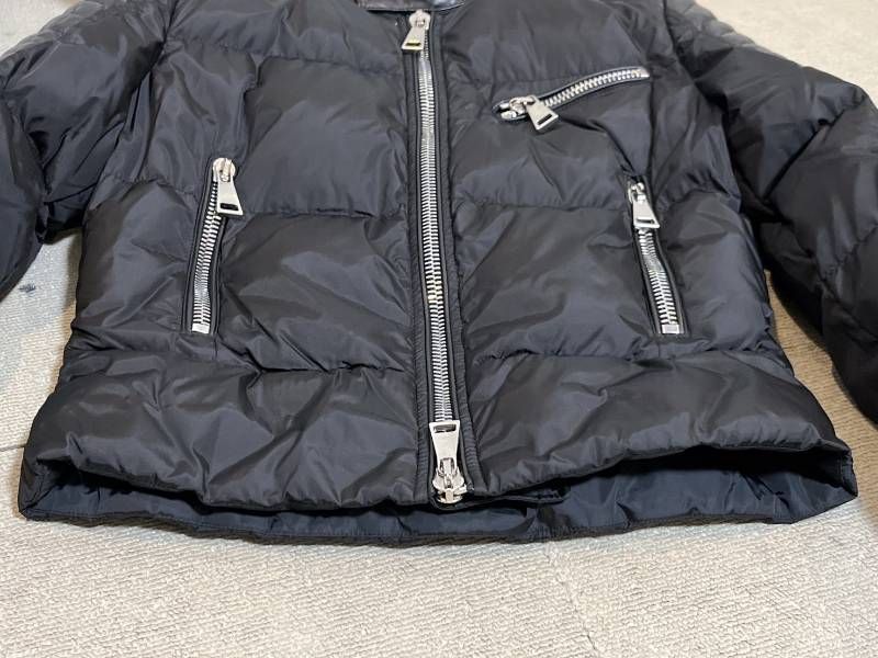MONCLER KERKYRA モンクレール ダウンジャケット ライダース レザー