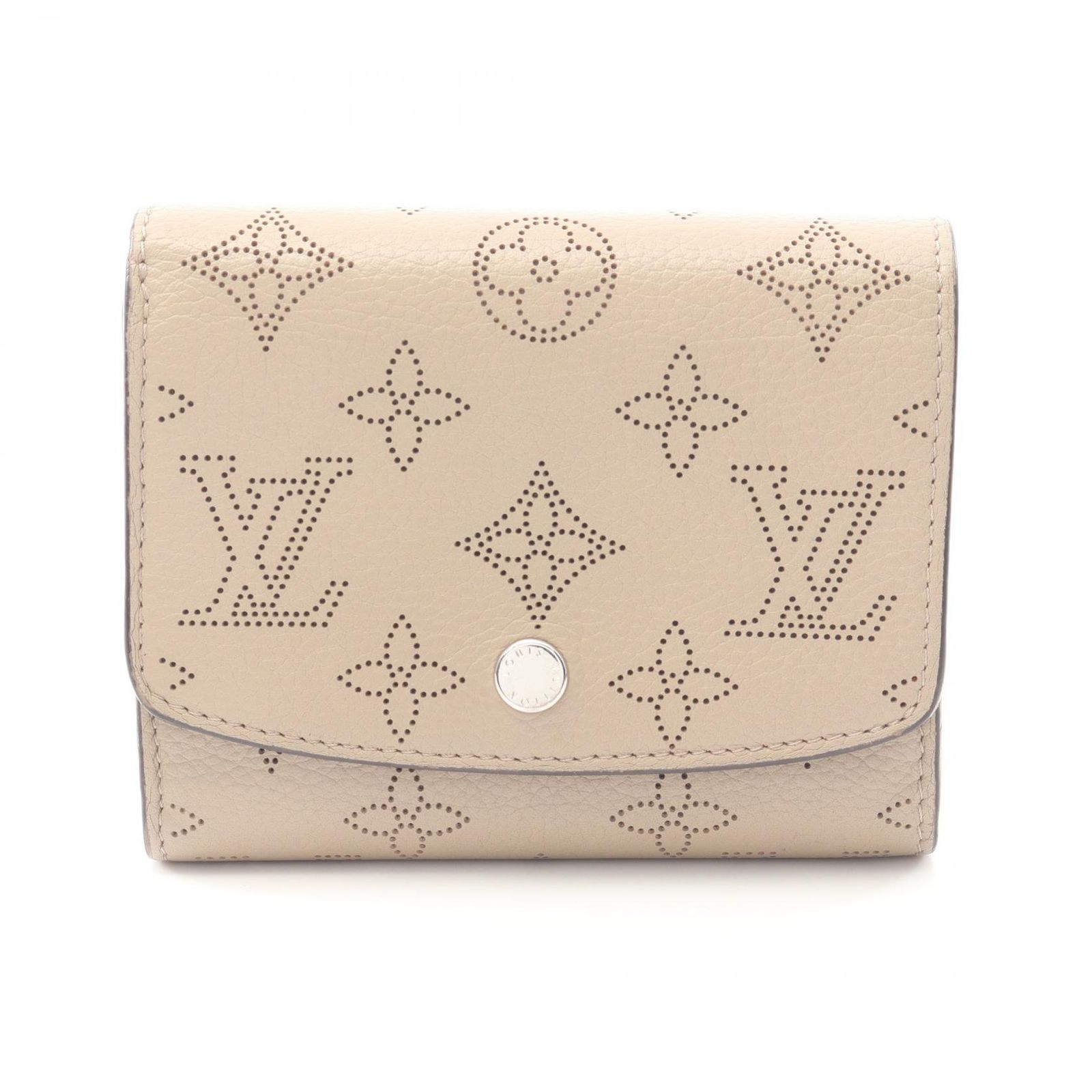 ルイ ヴィトン LOUIS VUITTON 二つ折り財布 ポルトフォイユ イリス コンパクト マヒナ ガレ M62542 レザー ポルトフォイユ イリス コンパクト レディース Used B