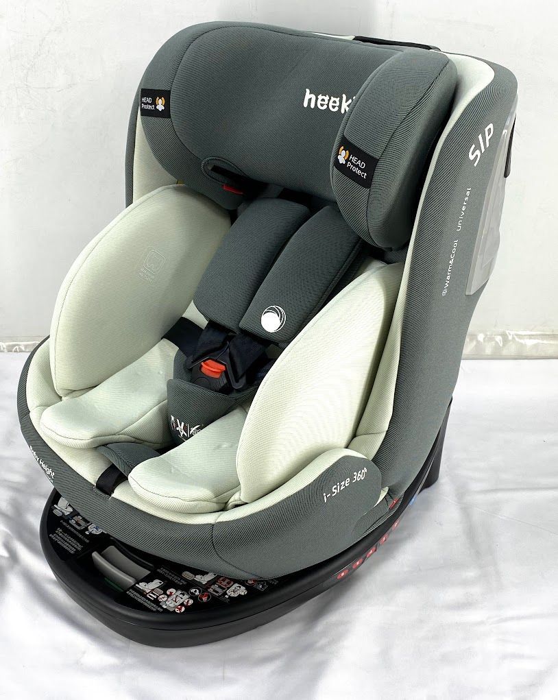 美品】 heekin チャイルドシート 360度回転式 ISOFIX固定 ECE