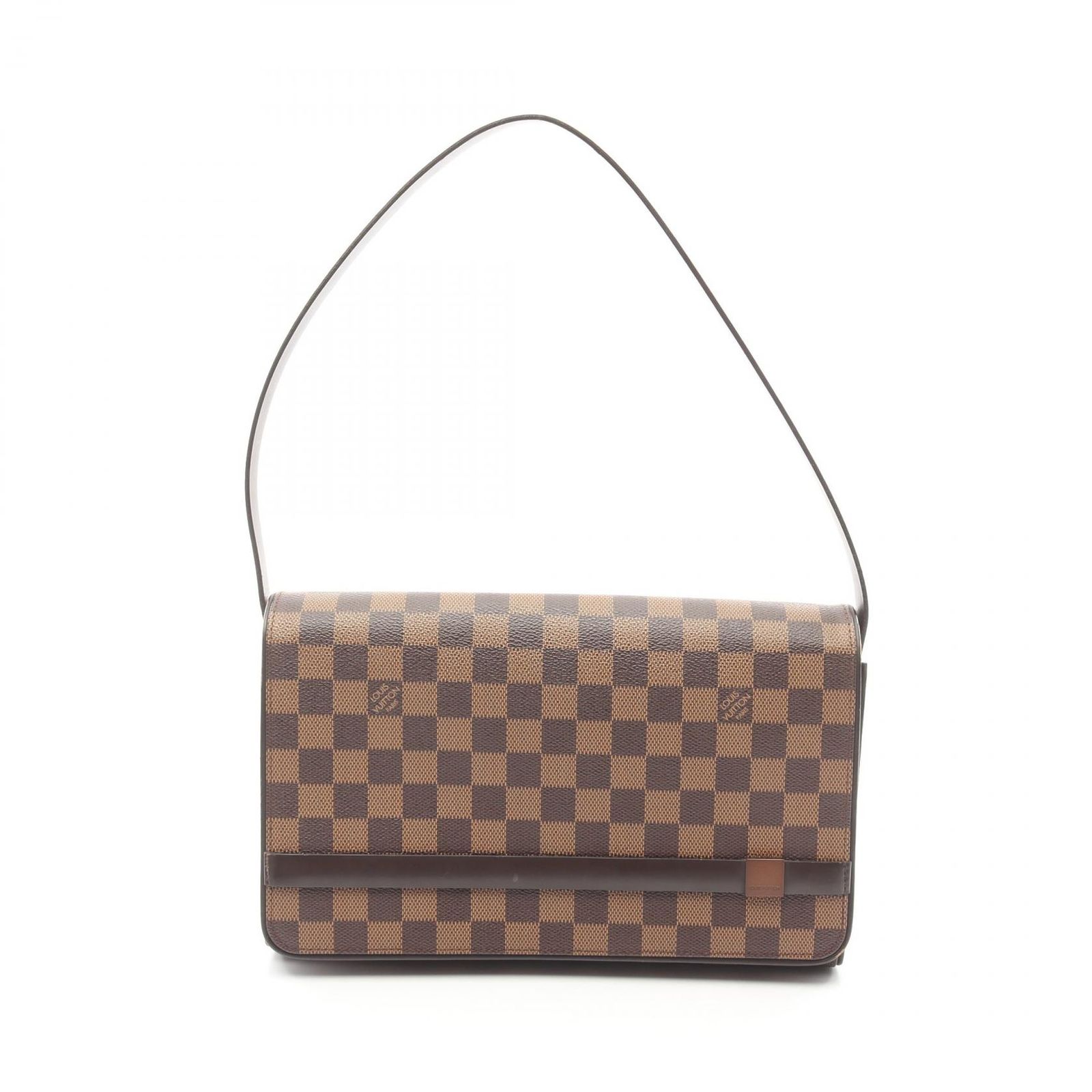 ルイ ヴィトン LOUIS VUITTON ショルダーバッグ トライベッカ ロン ダミエエベヌ N51160 PVCコーティングキャンバス レザー トライベッカ ロン レディース Used B