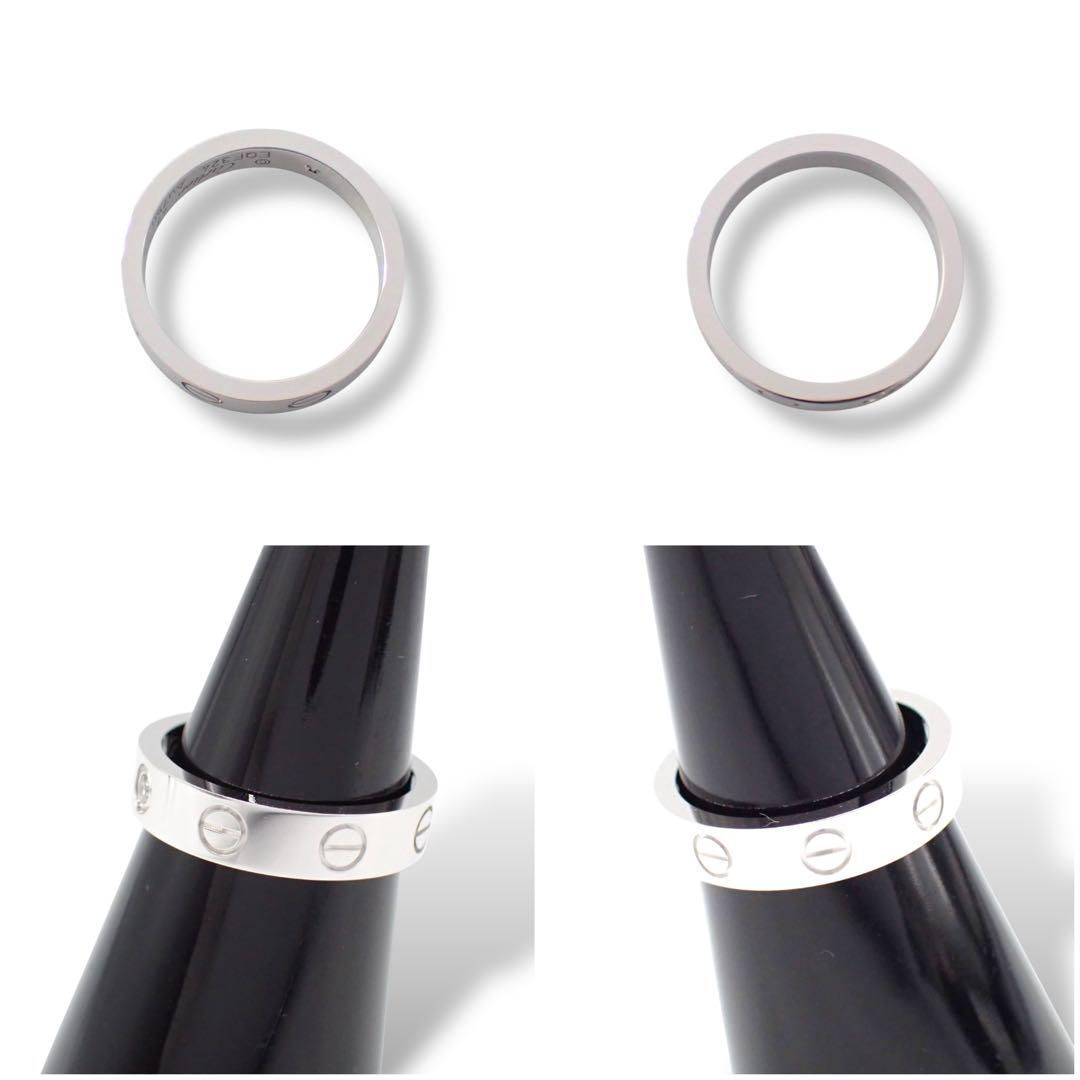 カルティエ 47 ミニラブ リング ダイヤ 1P 750 WG K18 3890 - メルカリ