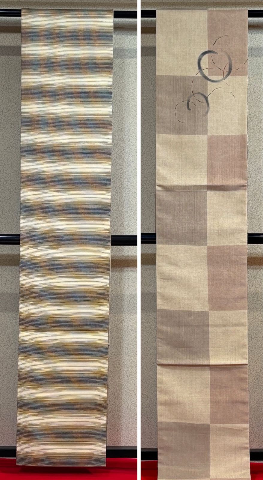 きもの蔵 ◆ 両面袋帯 本場縞大島地 未着用