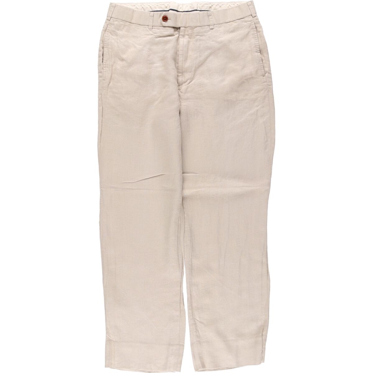 古着 ブルックスブラザーズ Brooks Brothers IRISH LINEN リネンパンツ スラックス メンズw34相当|eaa539902