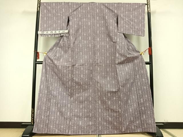 平和屋着物▽本場長井紬　単衣　間道　反端付き　正絹　逸品　AABA7734fy 平和屋着物▽本場長井紬 単衣 間道 反端付き 正絹 逸品 AABA7734fy