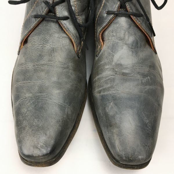 VAN LIER/ヴァンライヤー Vintage/オールレザー チャッカブーツ size42