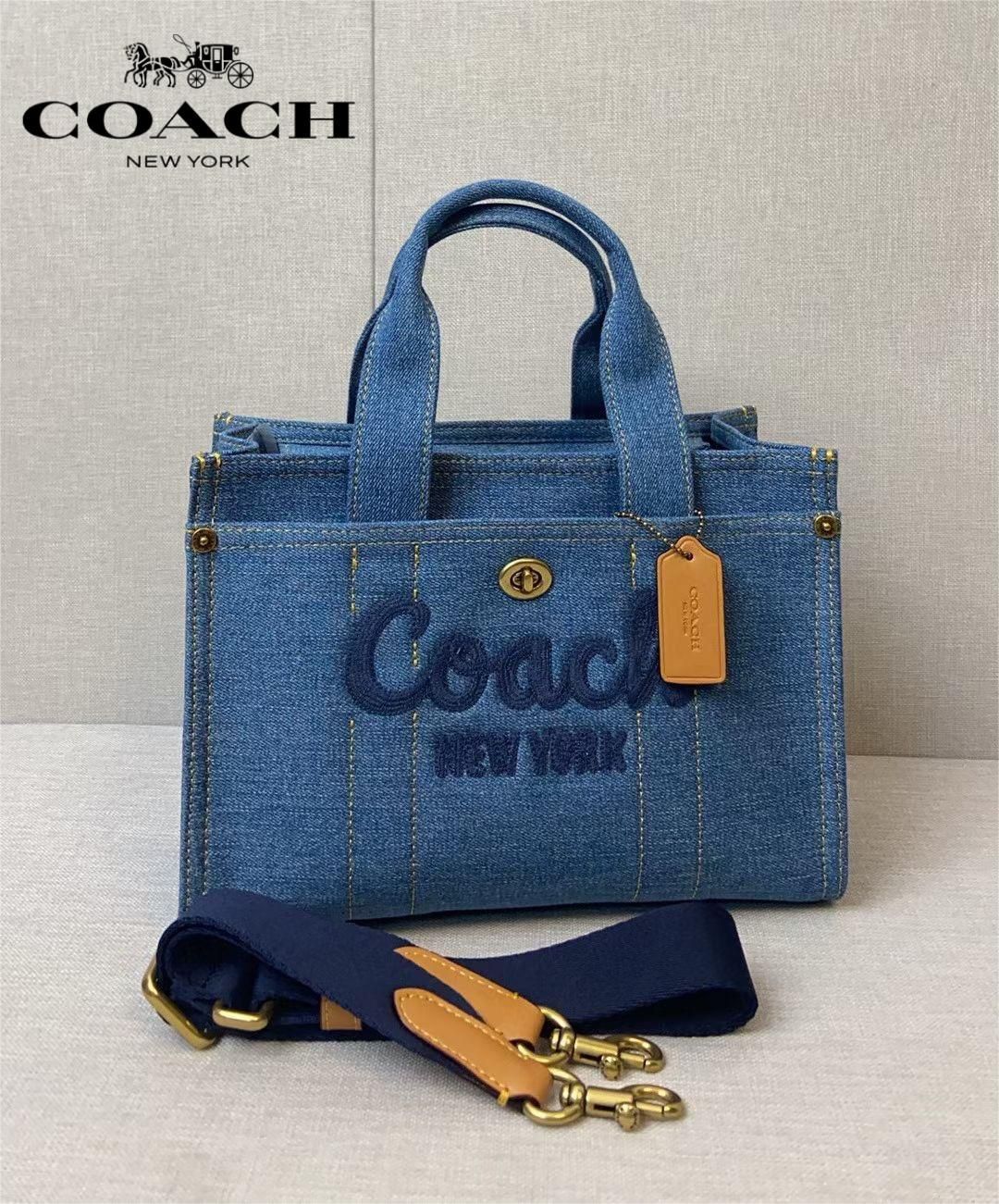 COACH  Cargo tote bag カーゴトート26 スモールデニム アウトレット品 CR659