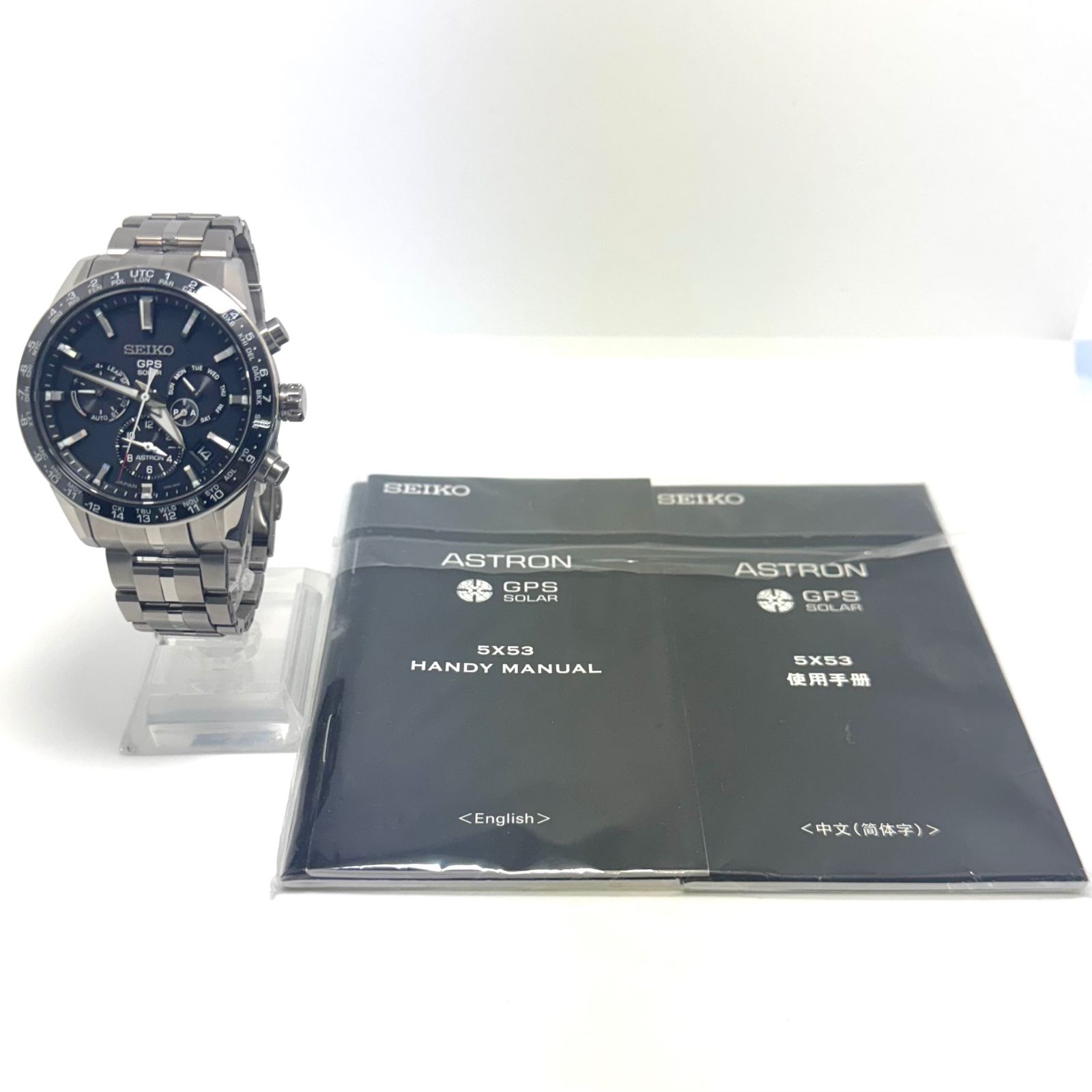 美品】セイコー アストロン SBXC003 5X53-0AB0 電波ソーラー 黒