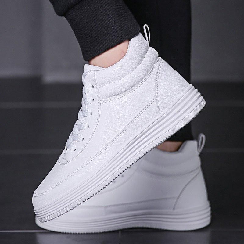 厚底シークレットシューズ メンズ　スニーカー快適 カジュアル 新作　UP6cm[送料無料] 厚底 身長アップ10cm シークレットシューズ up10cm 背が高く