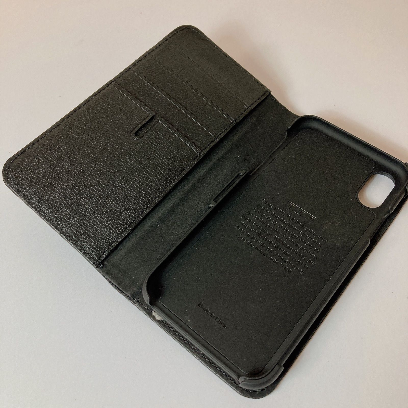 美品】トゥミ TUMI IPHONE XS・X ウォレット 手帳 レザーケース