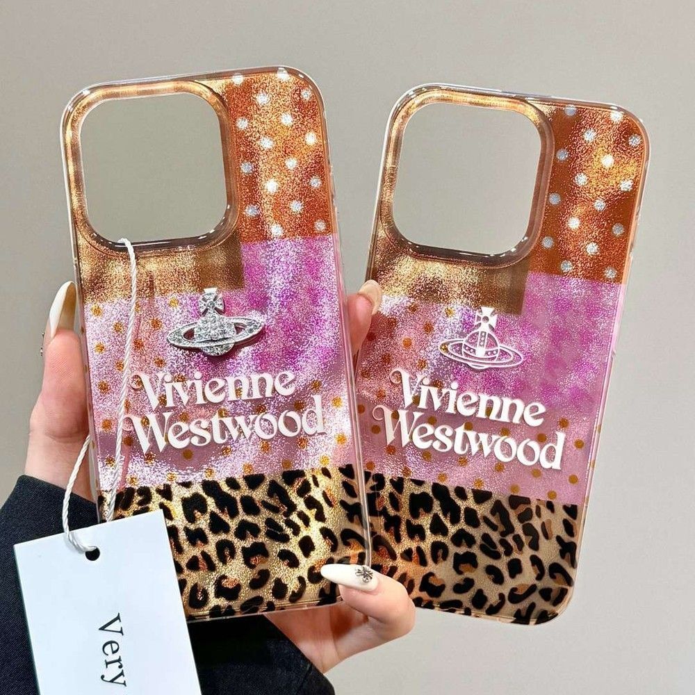 VIVIENNE WESTWOOD　ヴィヴィアンウェストウッド　立体ORB　携帯ケース　ヒョウ柄　水玉　かわいい