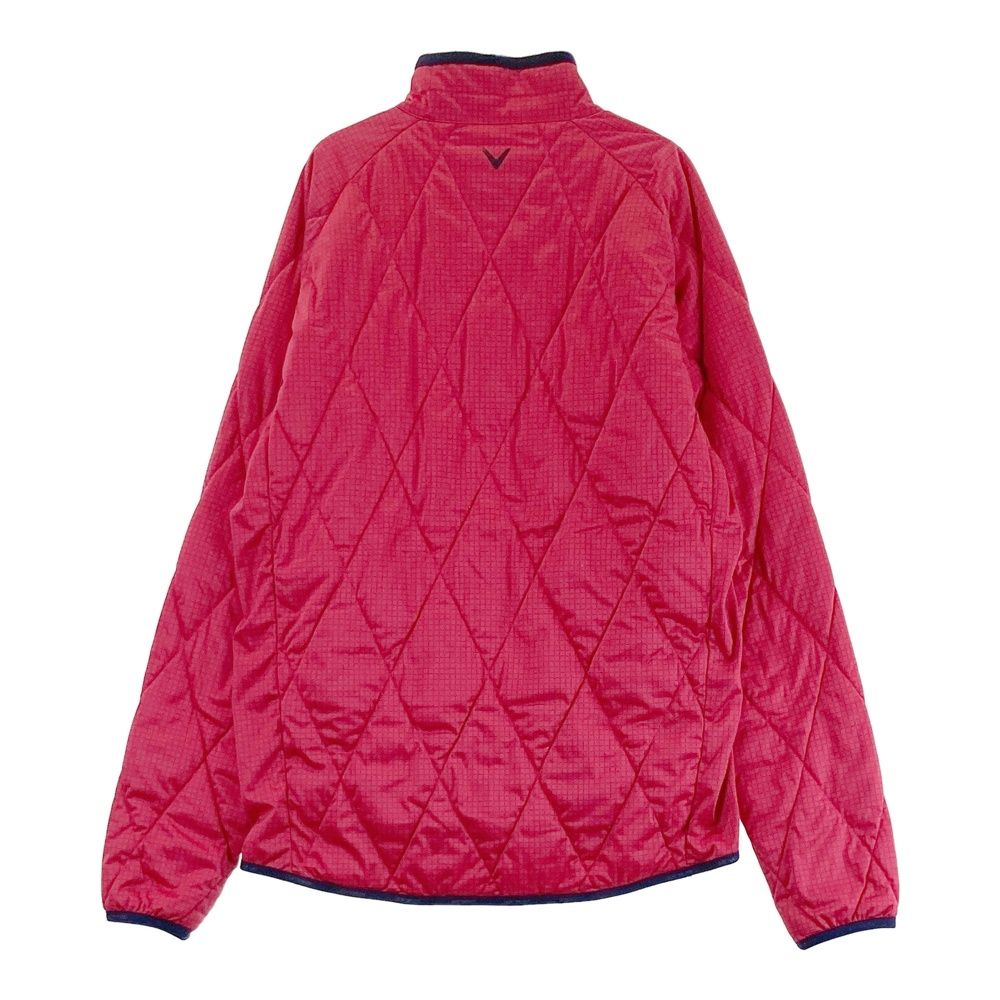 残り2点 サイズ L CALLAWAY キャロウェイ 長袖 中綿ジャケット チェック柄 レッド系 240101519712 ゴルフウェア メンズ ストスト 送料無料も!