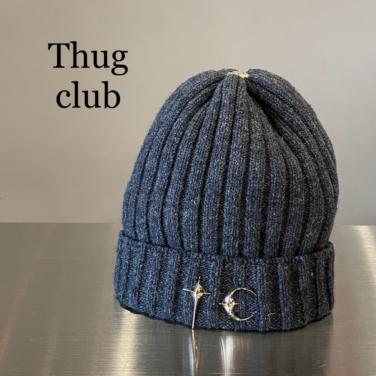 Thug club』サグクラブ TCエンブレムニット帽 - メルカリ