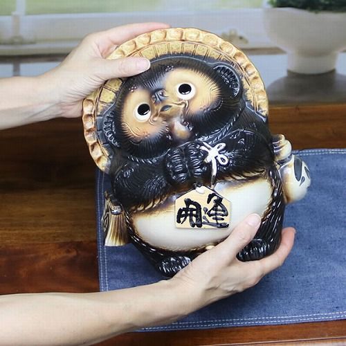 信楽焼 たぬき 置物 高さ26.5cm 陶器 9号お願い狸 ta-0004