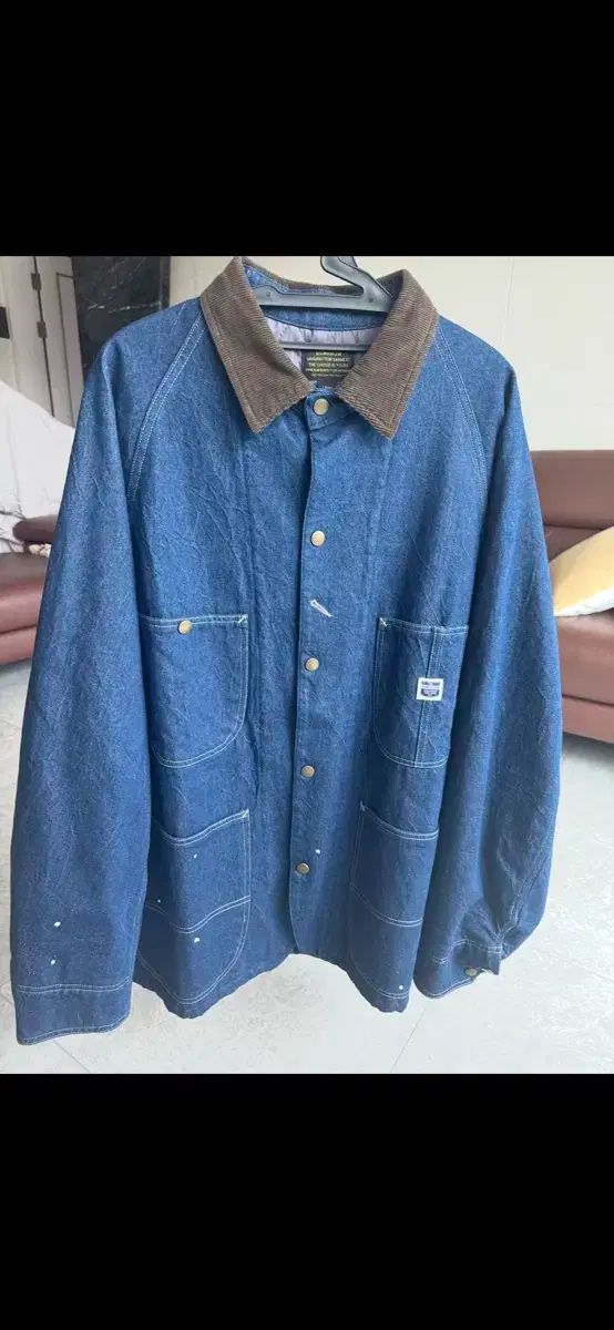 最新型 武大連 ボンロー パデッド カバーロール デニムジャケット