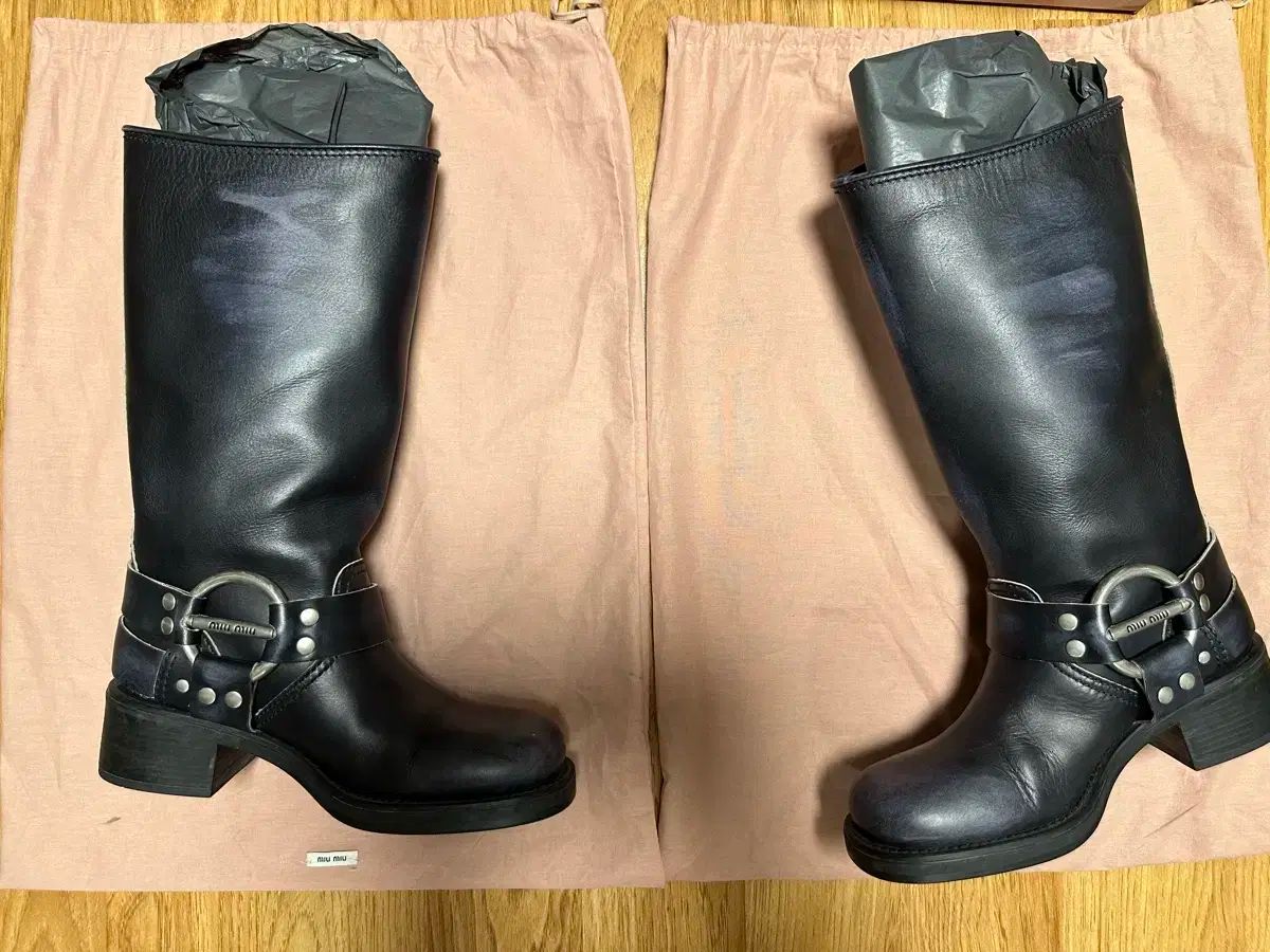 ミュウミュウ バイカーブーツ 37 5