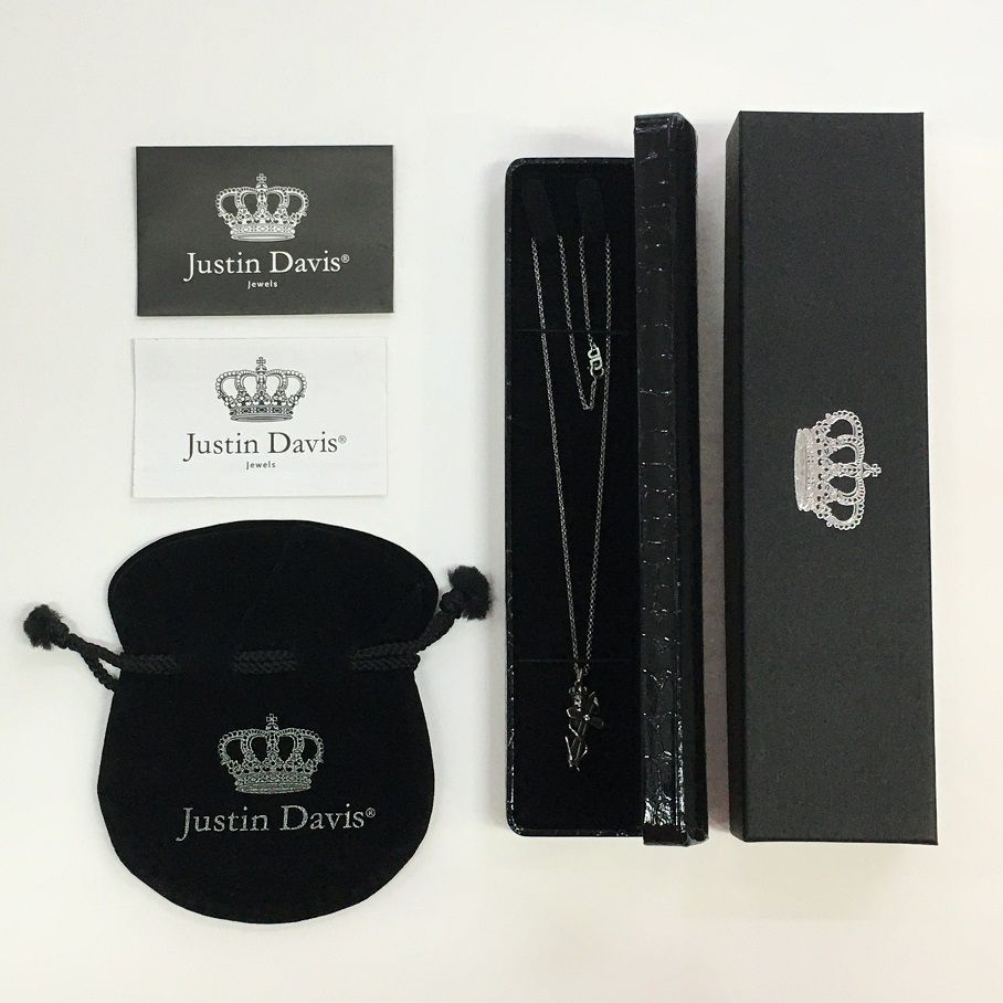 JUSTIN DAVIS LAFITTE SKULL NECKLACE SNJ439 ジャスティン