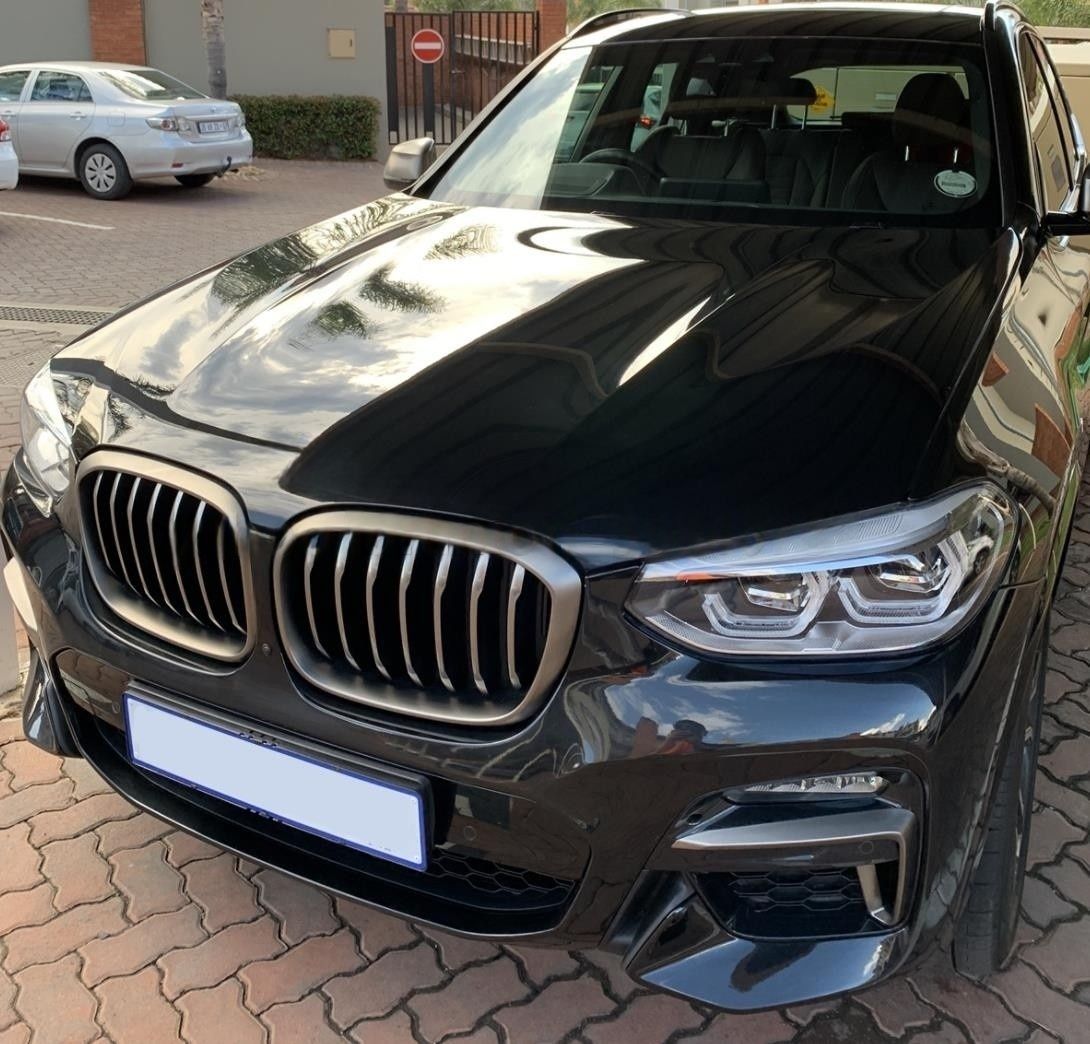 BMW G01　X3　G02　X4　前期　2018～2021年　 メッキマット銀　フロントグリル 左右セット