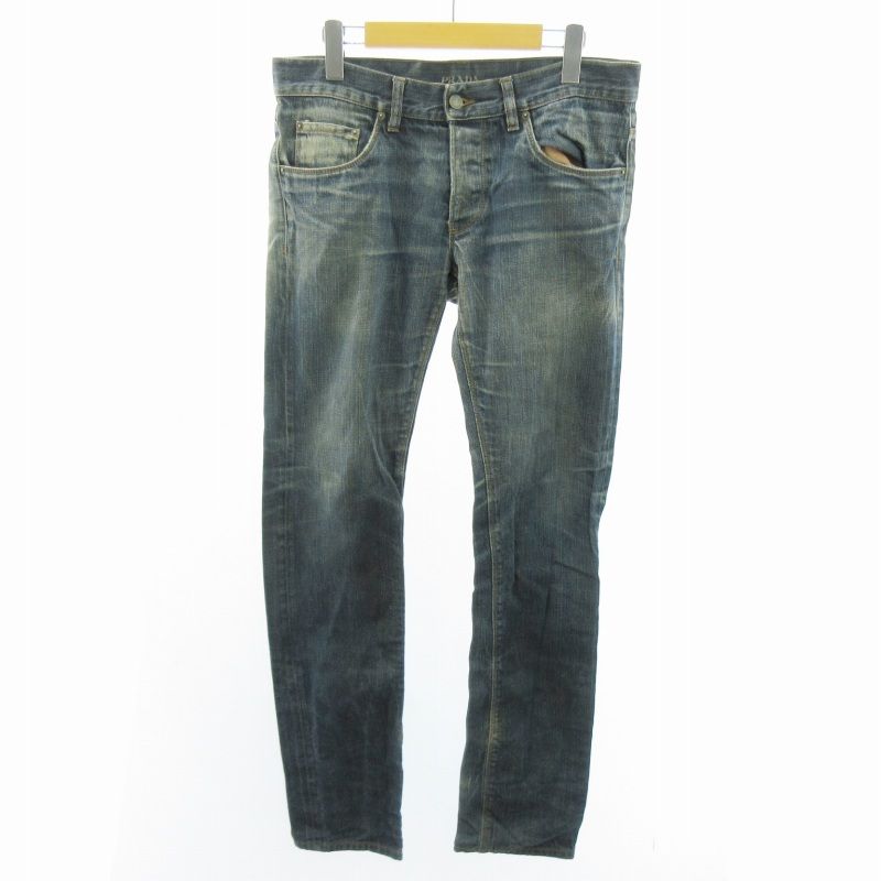 【PRADA】パッチ ストレートレッグ ジーンズ☆SALE中♪ PRADA】デニム セルビッチ コットン ジーンズ ロールアップ