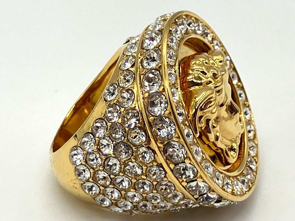 ▽【ITNS3R7T7FCE】VERSACE ヴェルサーチ メデューサ ラインストーン