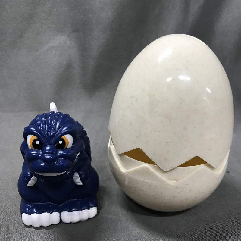 CONCORDE たまご型貯金箱 ゴジラ  紺成型