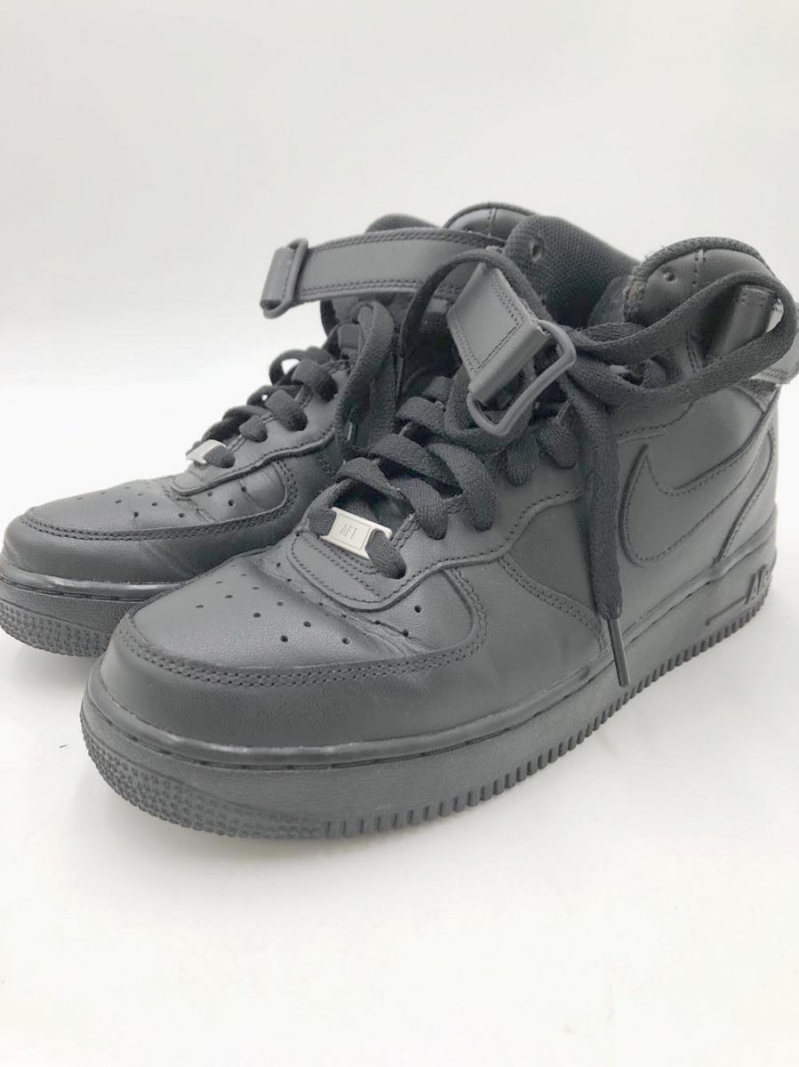 NIKE ナイキ エアフォース 1 MID '07 CW2289-001 ハイカット スニーカー size26.0/黒 メンズ
