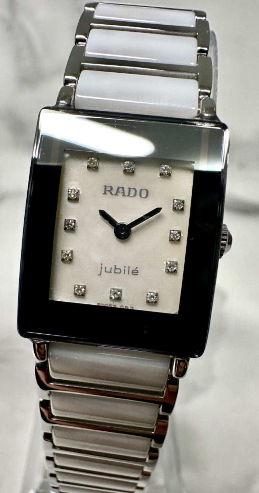RADO ラドー ジュビリー 12Pダイヤ ホワイトシェル レディース 