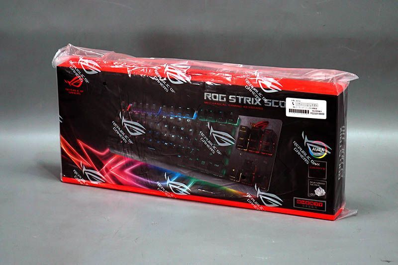 【新品・メーカー保証付き・ROG包装付】ASUS X802 ROG STRIX SCOPE TKL/SV/JP ゲーミングキーボード