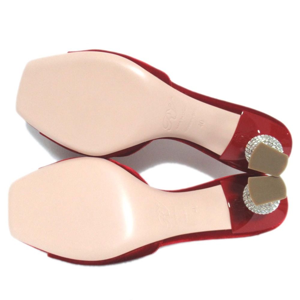 PRADA ミュール 本革 エナメル スクエアトゥ バックストラップ