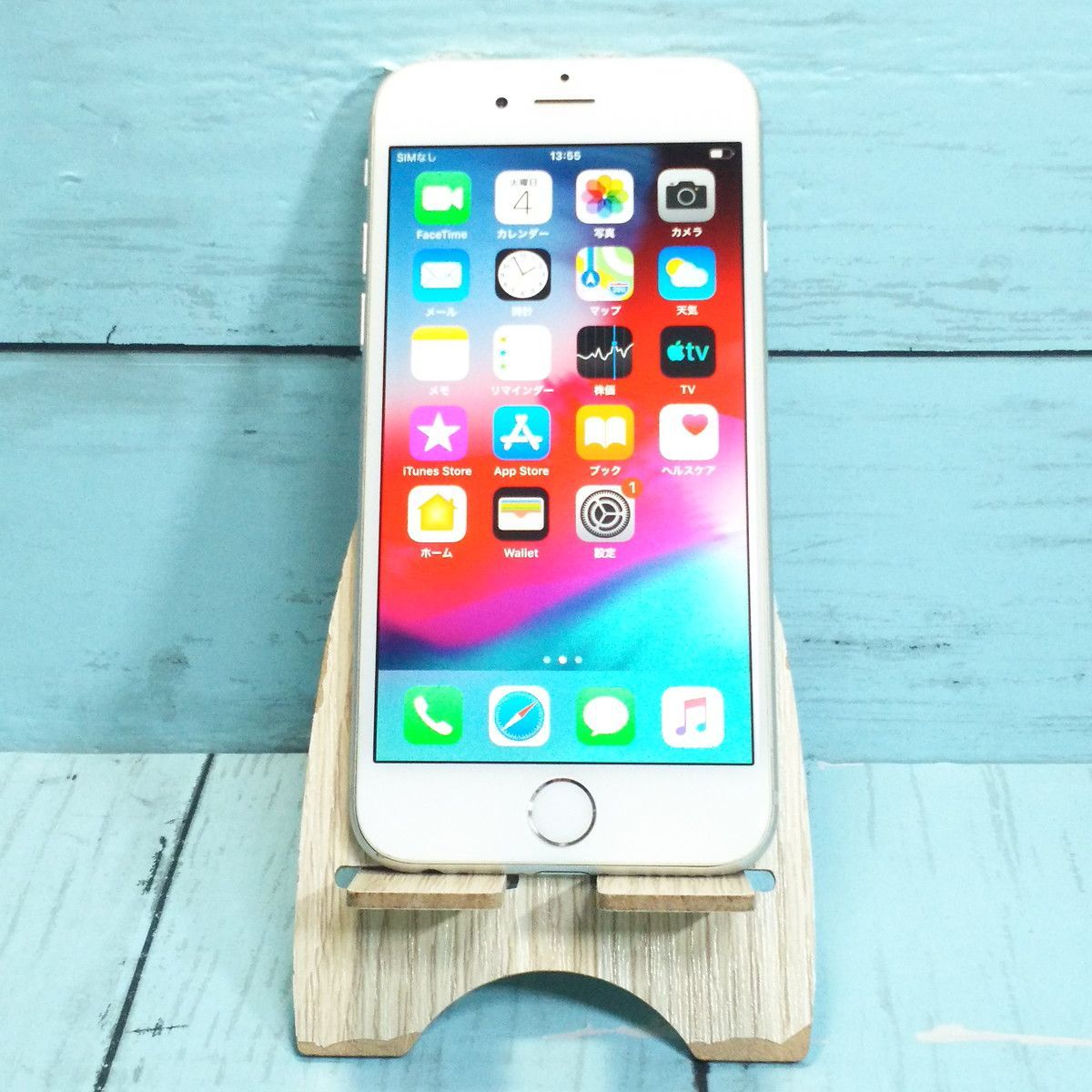 【送料無料】au iPhone6 64GB シルバー 本体 白ロム 380178